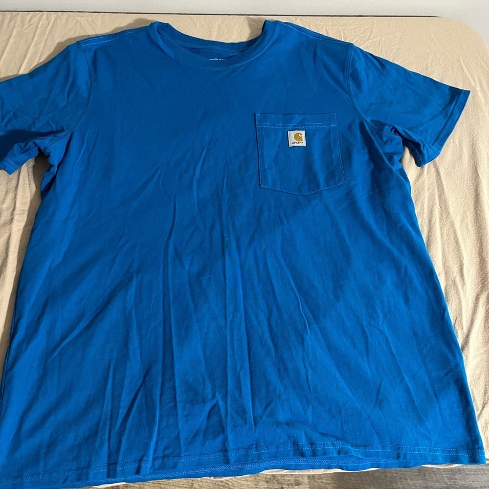 Carhartt Men’s Short Sleeve Pocket T-Shirt — Blue
